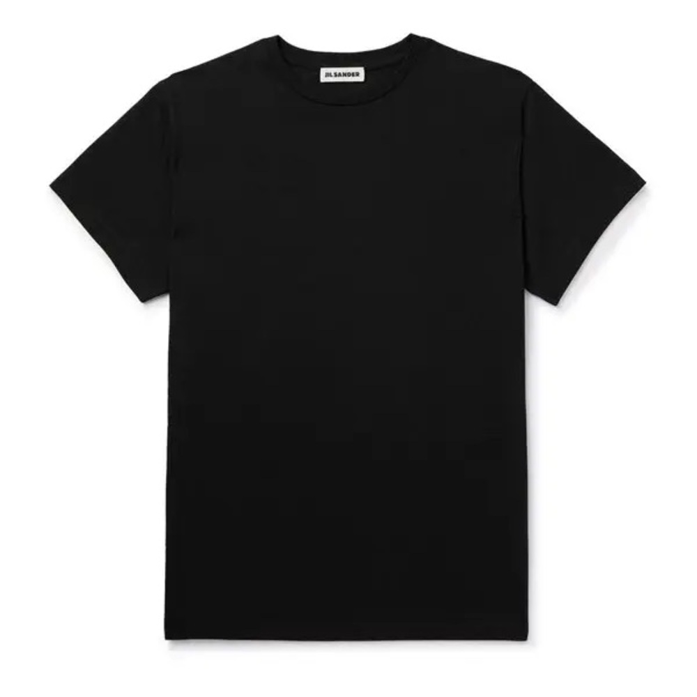 Jil Sander Classic Black Cotton Tee